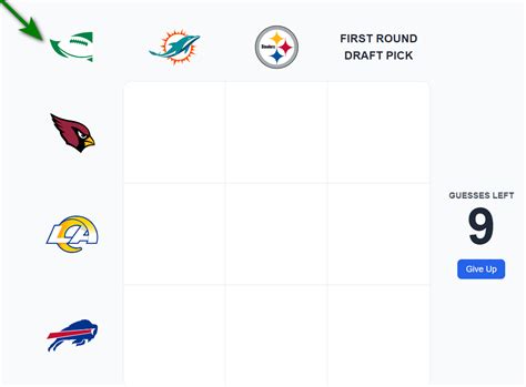 NFL Immaculate Grid Unlimited Game.